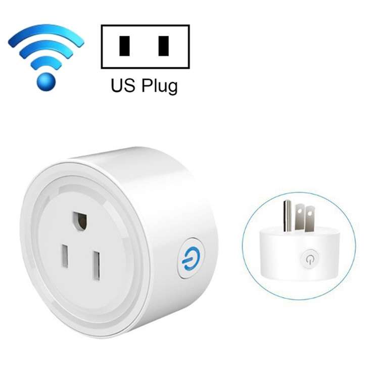 Tuya Smart App Wifi Smart Socket Phone Remote Timing Voice Switch Supports Alexa US Plug, Style: 20A