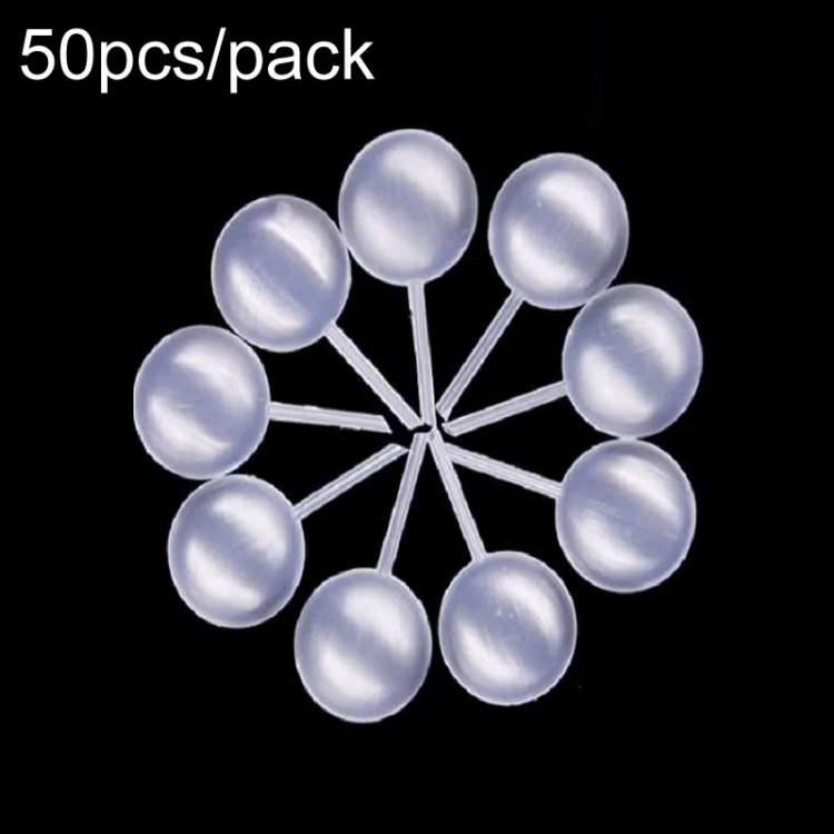 50pcs /Pack 4ml Jam Injection Baking Straw Disposable Plastic Dropper Jam Syringe, Model: Flat Round