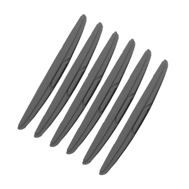 SHANSHI 6pcs /Pack 7755 Car Door Anti-Collision Silicone Strip Bumper Mirror Thickening Decorative S