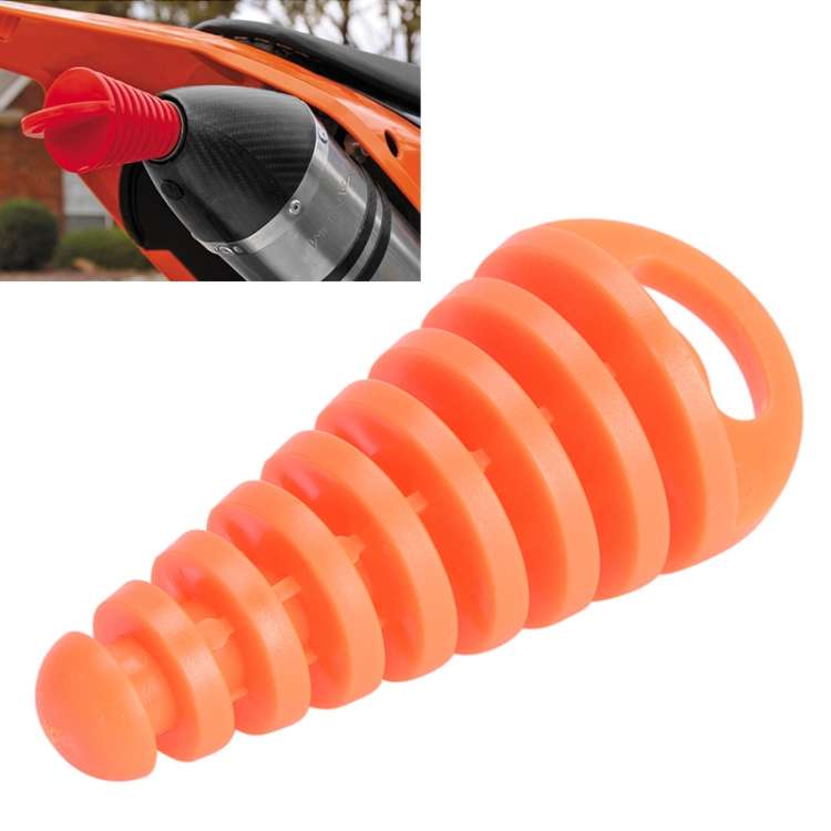 Motorcycle Exhaust Pipe Motocross Tailpipe PVC Air-bleeder Plug Exhaust Silencer Muffler Wash Plug P