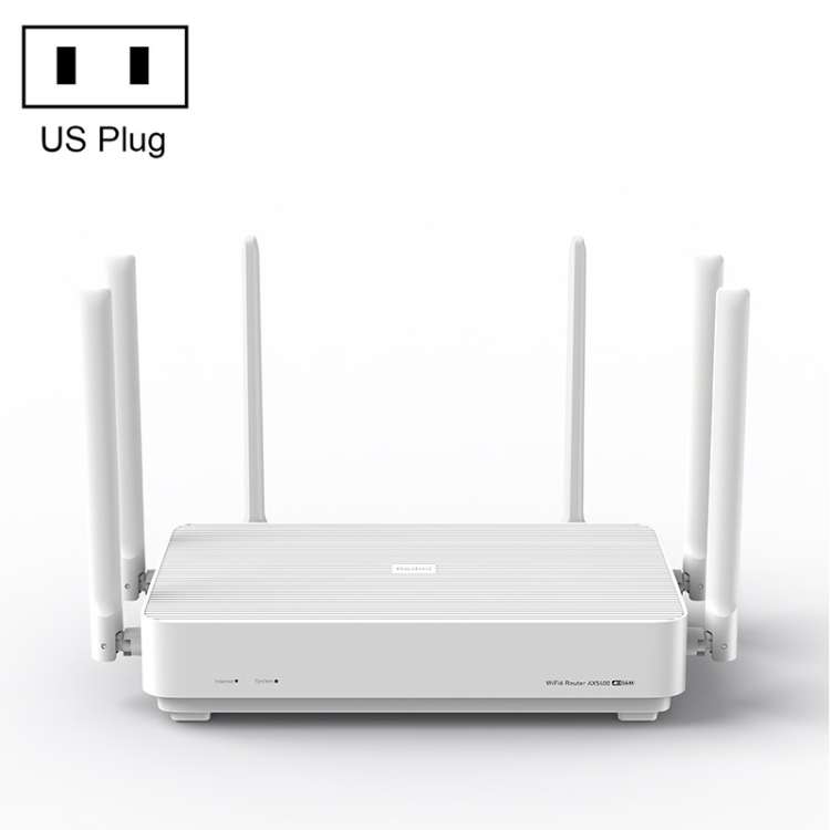 Original Xiaomi Redmi AX5400 WiFi 6 Router 160MHz 4K QAM, US Plug (White)