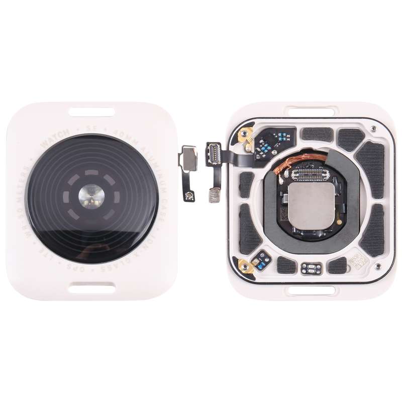 Glass Back Cover With Wireless Charging Coil For Apple Watch Series SE 2022 40mm GPS Edition(Starlig