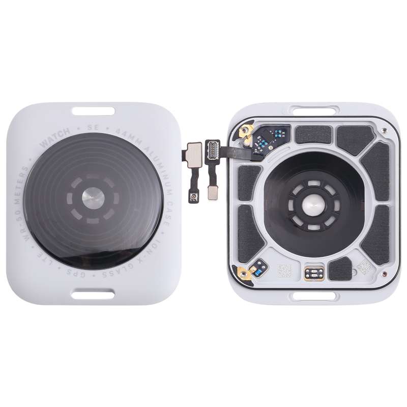 For Apple Watch SE 2022 44mm LTE Edition Rear Housing Glass Cover with Cable (Aurora)