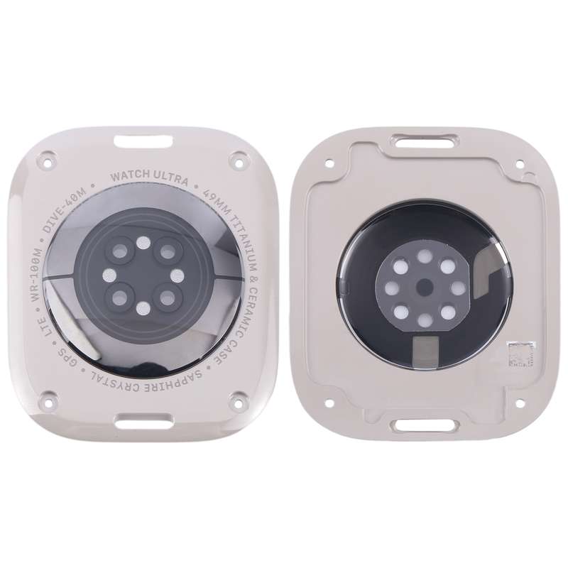 For Apple Watch Series Ultra 1/ 2 49mm Original Rear Housing Glass Cover(Silver)