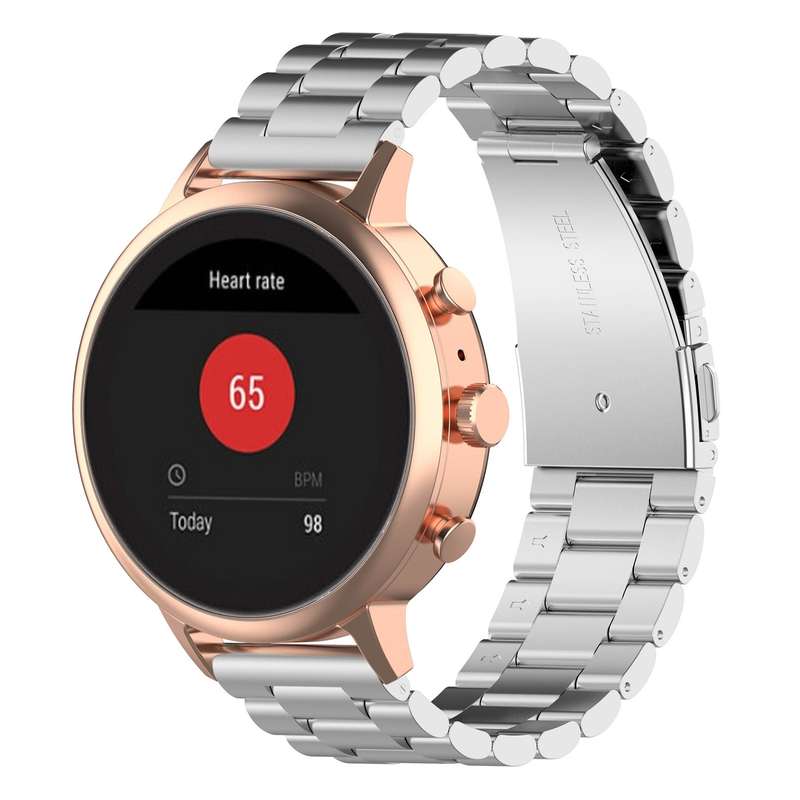 18mm Steel Wrist Strap Watch Band for Fossil Female Sport / Charter HR / Gen 4 Q Venture HR (Colour)