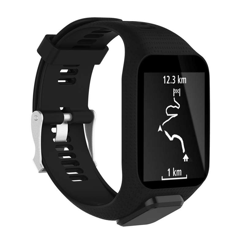 Silicone Sport Watch Band for Tomtom Runner 2/3 Series (Navy Blue)