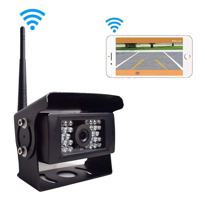 F0503 684 x 512 Effective Pixel HD Waterproof 28 LED IR Night Vision 120 Degree Wide Angle Car / Tr