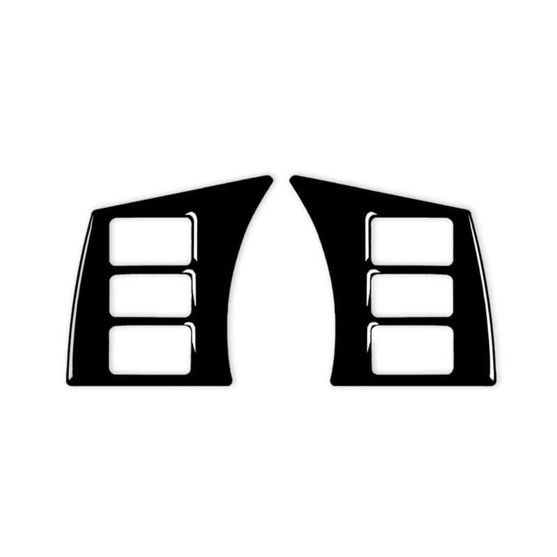 For Nissan 350Z 2003-2009 2pcs Car Steering Wheel Button Frame Type A Decorative Stickers, Left and