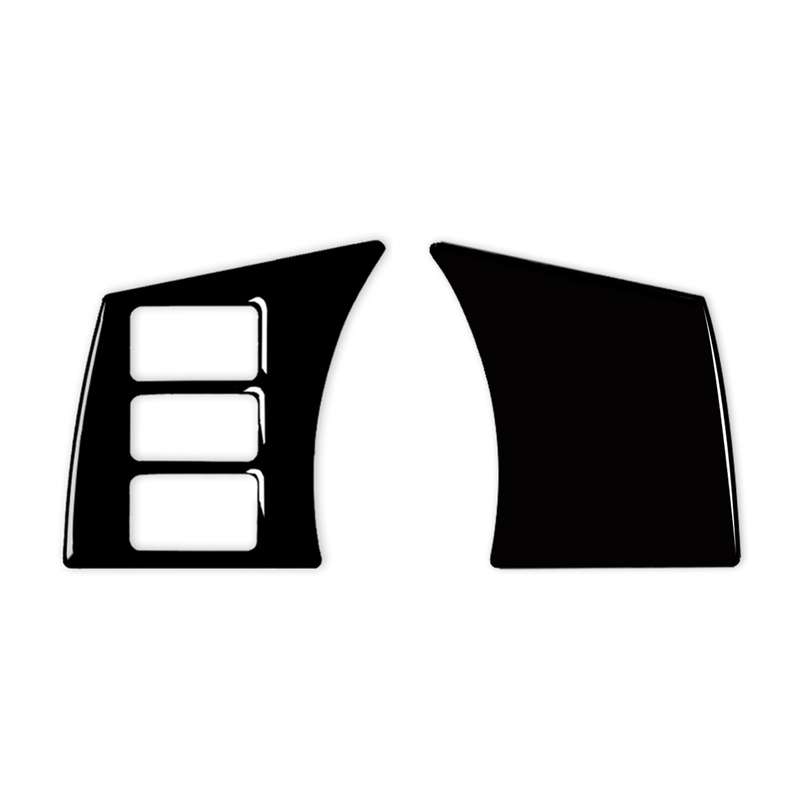 For Nissan 350Z 2003-2009 2pcs Car Steering Wheel Button Frame Type C Decorative Stickers, Left and