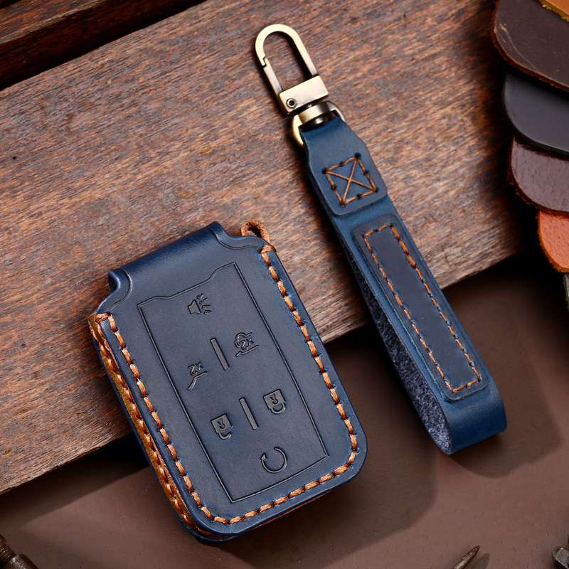For Chevrolet GMC / Colorad 6-button C160 Car Key Leather Protective Case (Black)