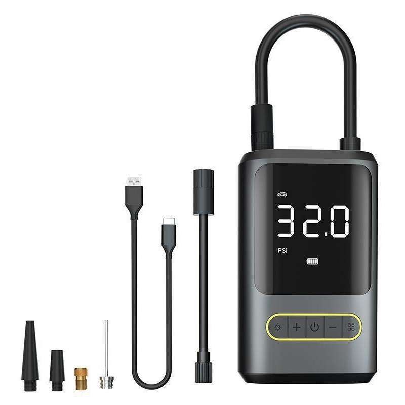 ATJ-8466 Portable Car Tire Air Pump Digital Display Wireless Electric Air Pump, Style: Lithium Batte