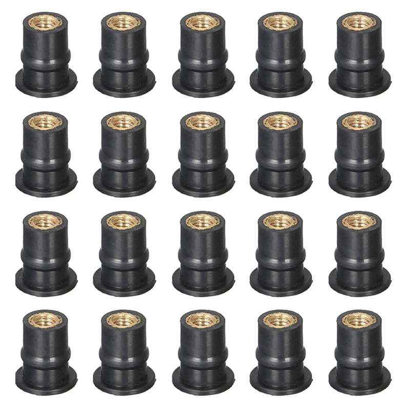 20pcs / 1 Set M5 Universal Motorcycle Windshield Brass Nuts