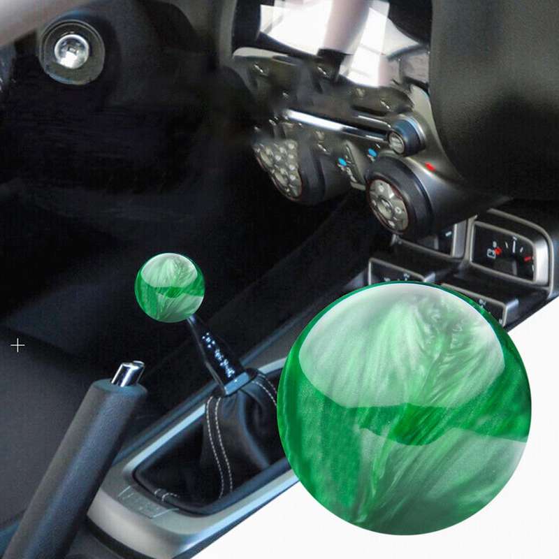 Car Modified Marble Star Gear Head Shifter Cover with Adapter (Pink)
