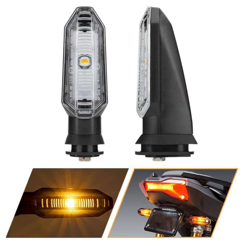 2pcs For Honda RS150 XRE300 CRF300 X-ADV Motorcycles LED Turn Signal Light(Black)