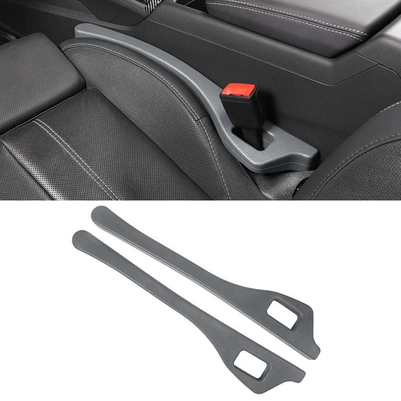 1 Pair Car Seat Gap Bar Car Interior Armrest Box Gap Leak-proof Filler (Black)