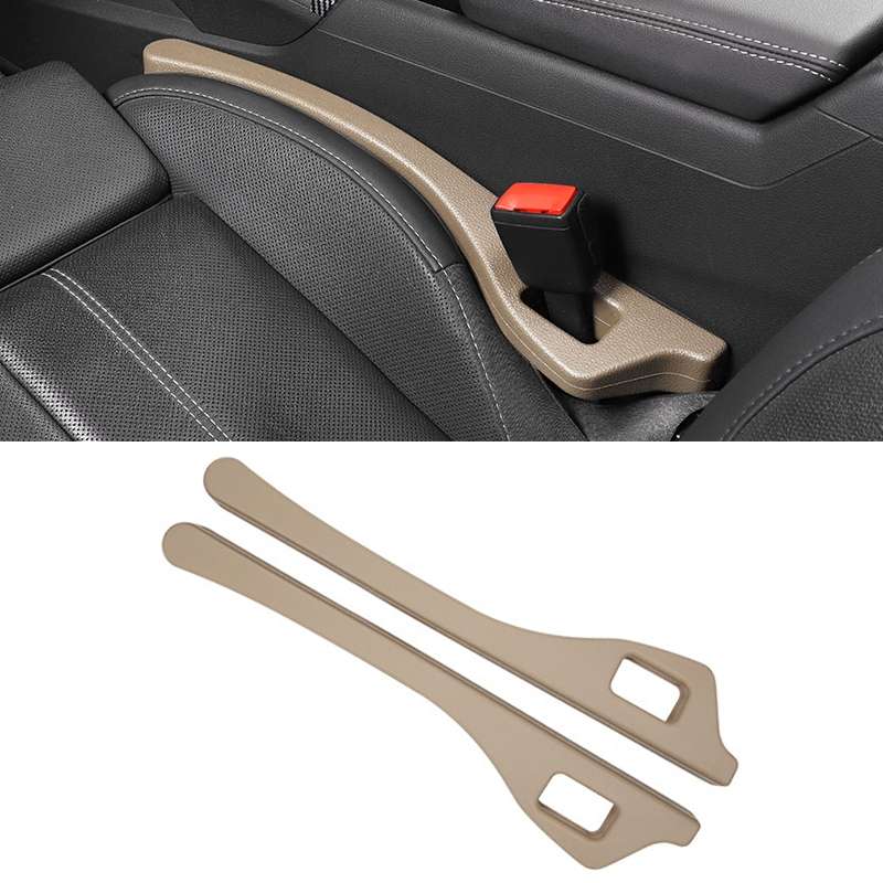 1 Pair Car Seat Gap Bar Car Interior Armrest Box Gap Leak-proof Filler (Black)