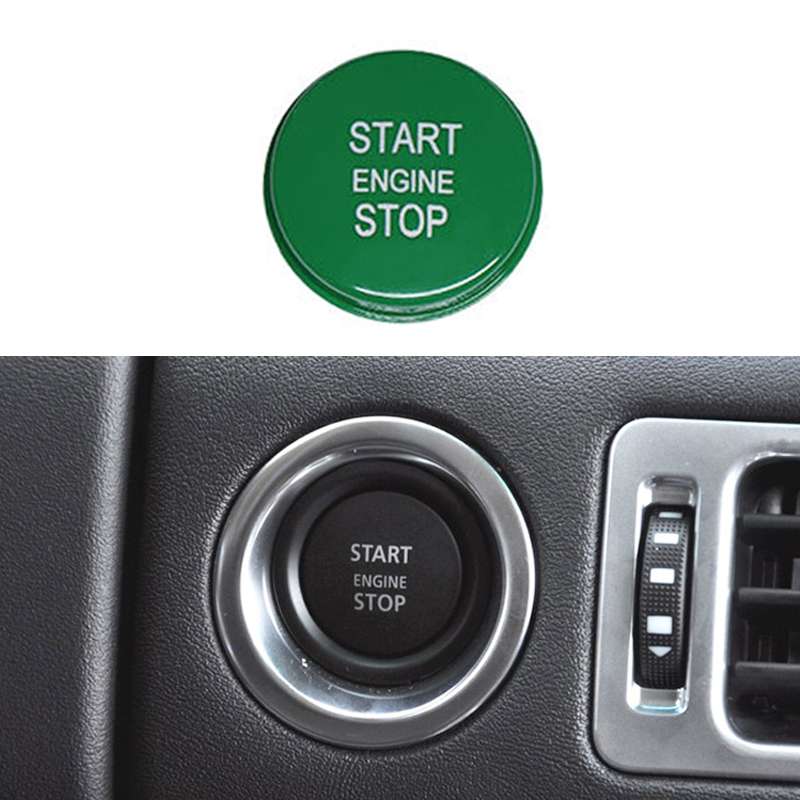 One-key Start Engine Stop Switch Button for Land Rover Range Rover Executive, Left Driving (Black)