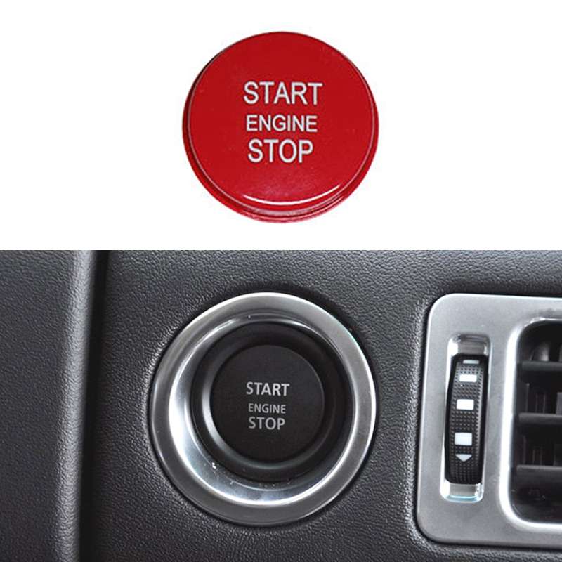 One-key Start Engine Stop Switch Button for Land Rover Range Rover Executive, Left Driving (Black)