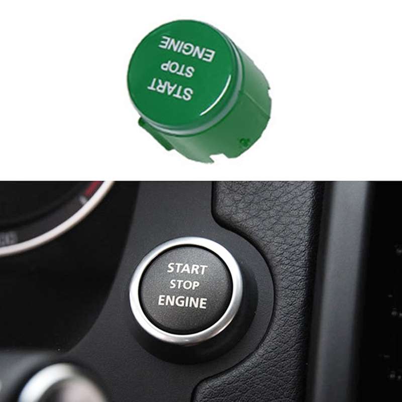 One-key Start Engine Stop Switch Button for Land Rover Freelander 2, Left Driving (Black)