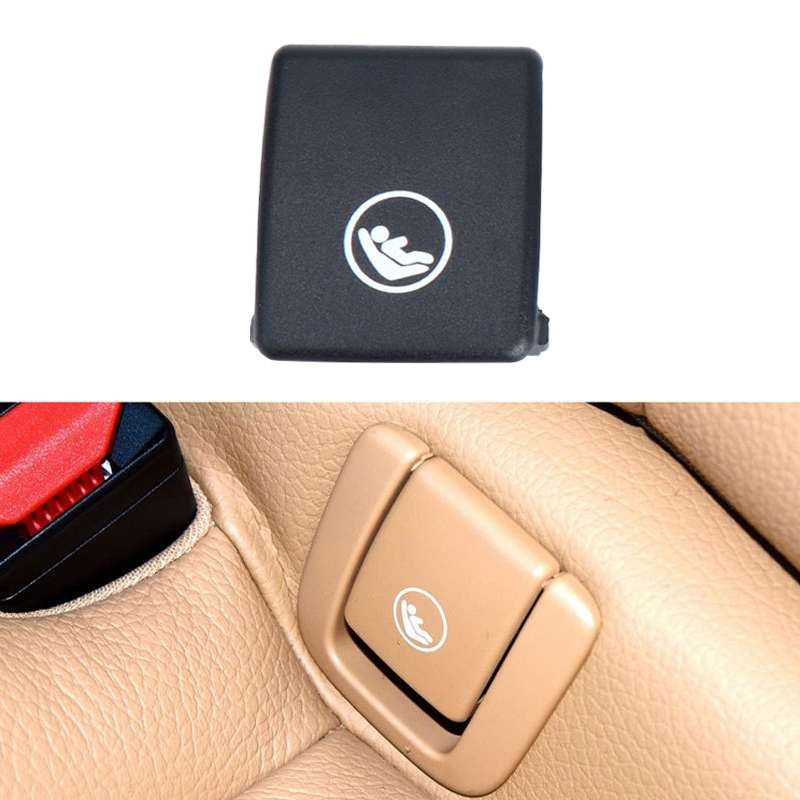 Child Seat Rear Row Seat Safety Belt Anchor Cover For volvo V90 / S90 / S60 / XC40 / XC60, Left-Driv
