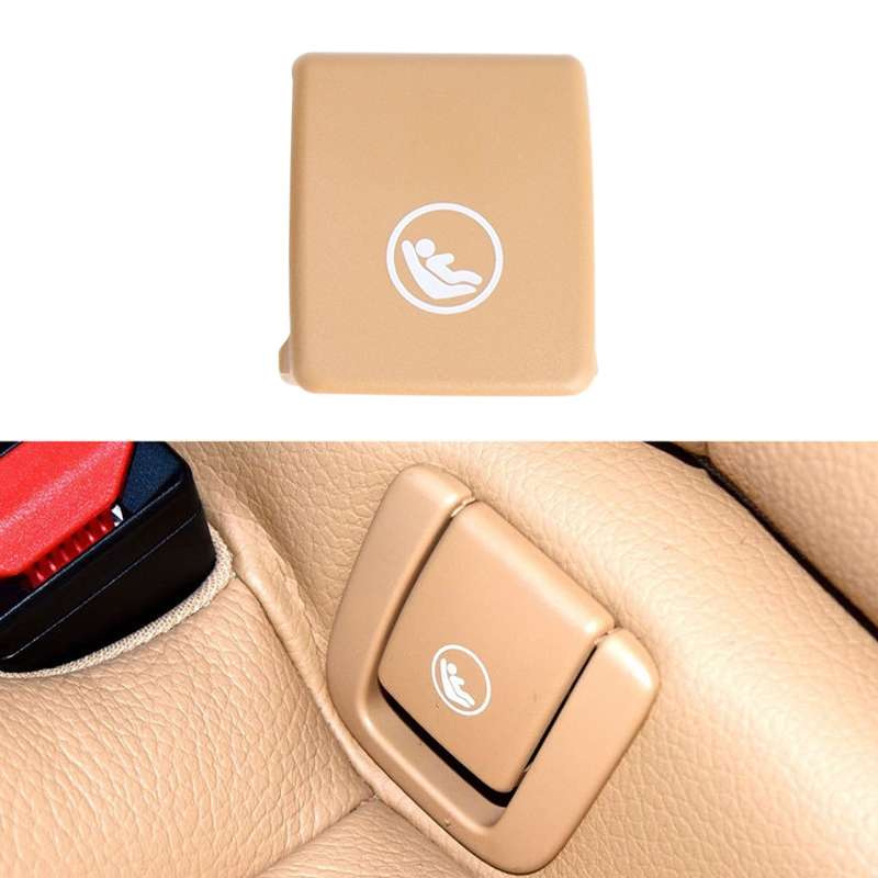 Child Seat Rear Row Seat Safety Belt Anchor Cover For volvo V90 / S90 / S60 / XC40 / XC60, Left-Driv