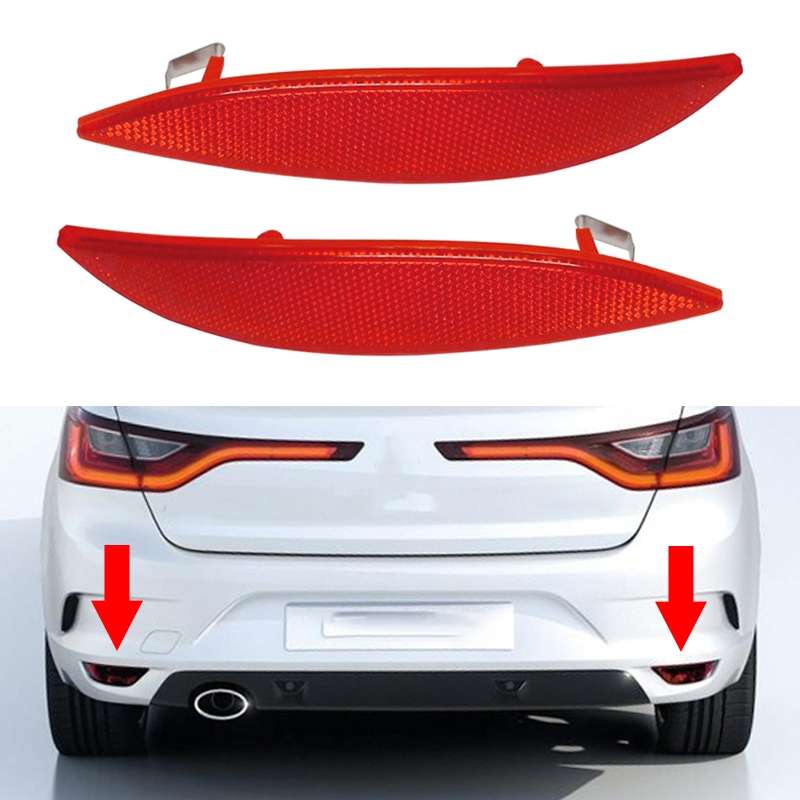 1 Pair For Renault Megane MK3 2008-2013 Car Rear Bumper Reflector Light 265650004R 3805 / 265600004R