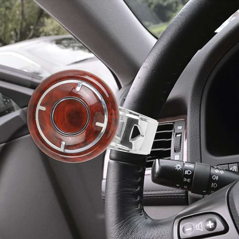 YI-71 Car Steering Wheel Booster Ball Car Power Handle (Black)