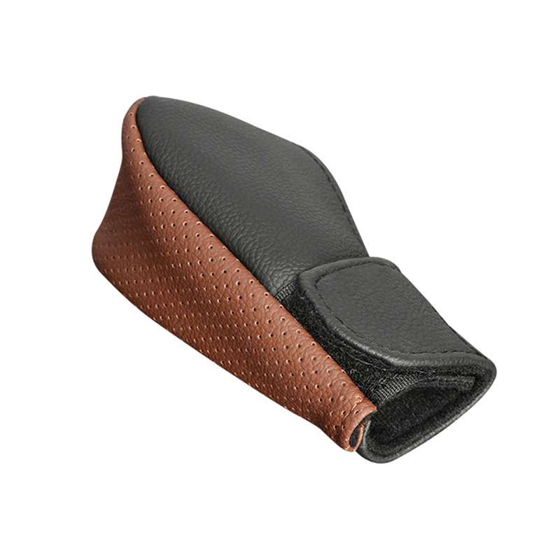 Universal Car PU Leather Gear Shift Knob Protective Cover (Black)
