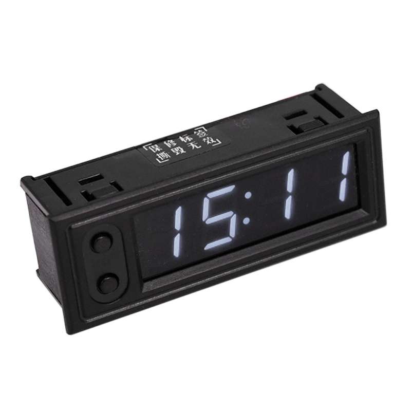 3 in 1 DC5-50V Car High-precision Electronic LED Luminous Clock + Thermometer + Voltmeter (Green)
