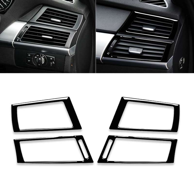 For BMW X5 E70 / X6 E71 2008-2013 Car Side Air Outlet Decorative Sticker, Left and Right Drive Unive