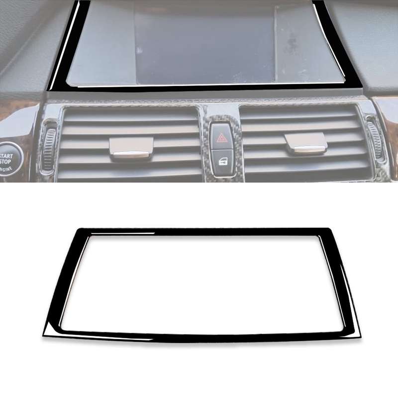 Car Navigation Frame Decorative Sticker for BMW X5 E70 2008-2013 / X6 E71 2009-2014, Left and Right