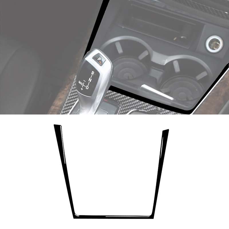 Car Left Drive Water Cup Holder Decorative Sticker for BMW E70 X5 / E71 X6 2009-2013(Black)
