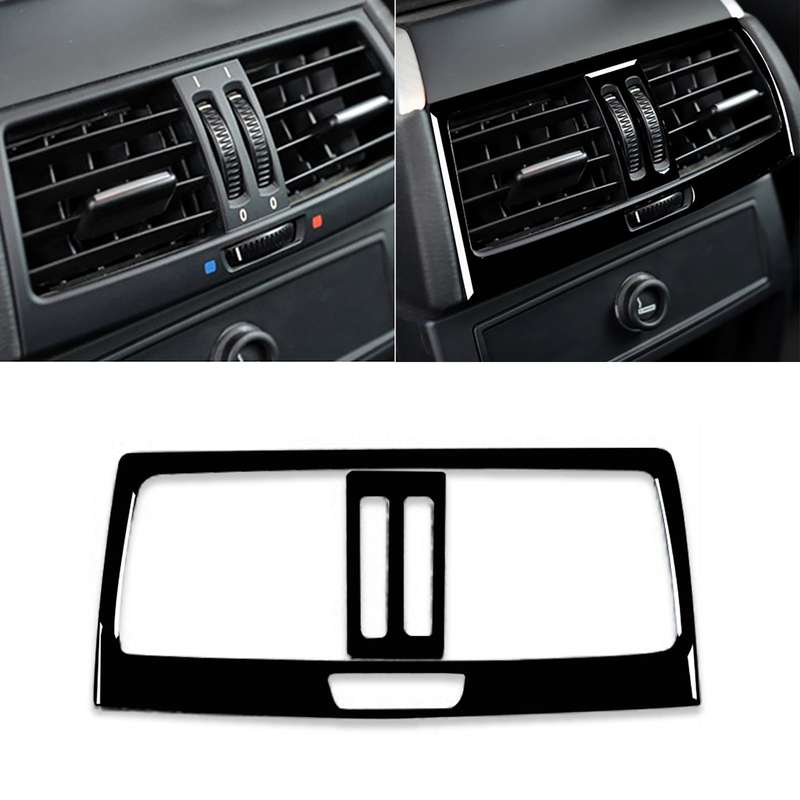 Car Rear Seat Air Vent Type B Decorative Sticker for BMW E70 X5 / E71 X6 2009-2013, Left and Right D