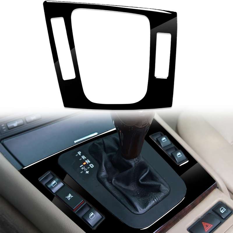 Car Left Drive Central Control Panel Decorative Sticker for BMW Series 3 E46 1998-2005(Black)