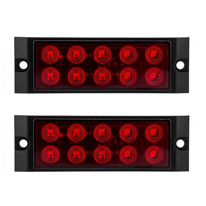 2pcs Car / Truck 10LEDs Side Marker Indicator Lights Bulb Lamp (Orange)