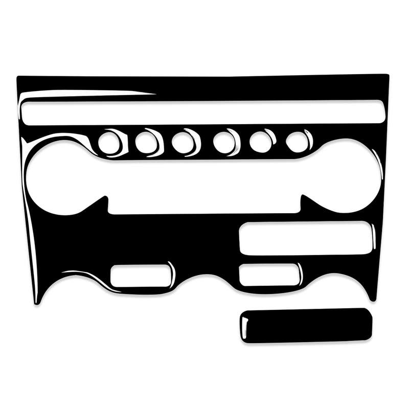 For Nissan 370Z Z34 2009- 2 in 1 Car AC Adjustment Panel Decorative Sticker, Left and Right Drive Un