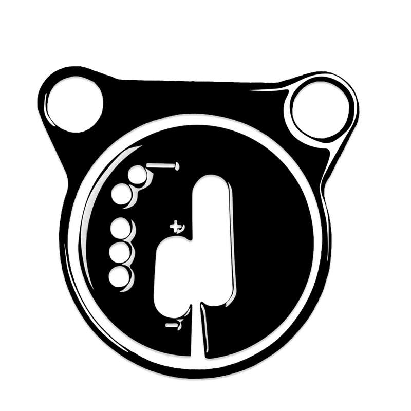 For Nissan 370Z Z34 2009- 2 in 1 Car Automatic Gear Shift Panel Decorative Sticker, Left Drive (Blac