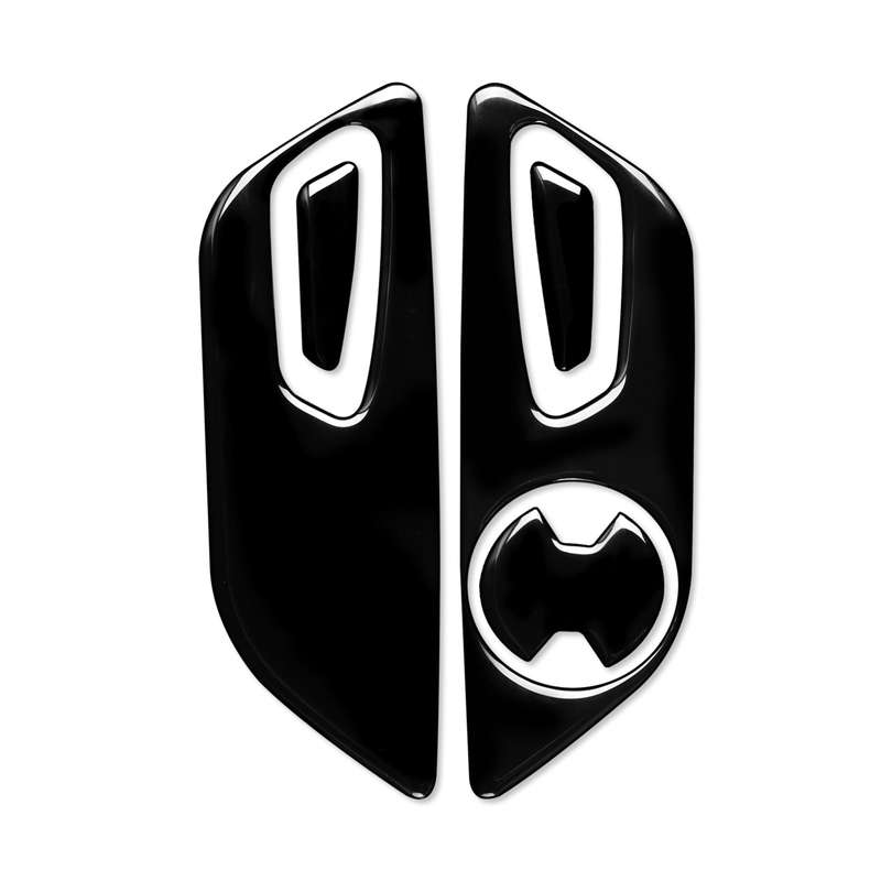 For Ford Mustang 2015-2020 Car Seat Adjustment Button Decorative Sticker, Right Drive (Black)