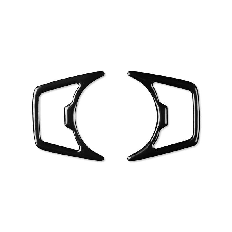 For Ford Mustang 2015-2020 Car Headlight Decorative Sticker, Left and Right Drive Universal(Black)