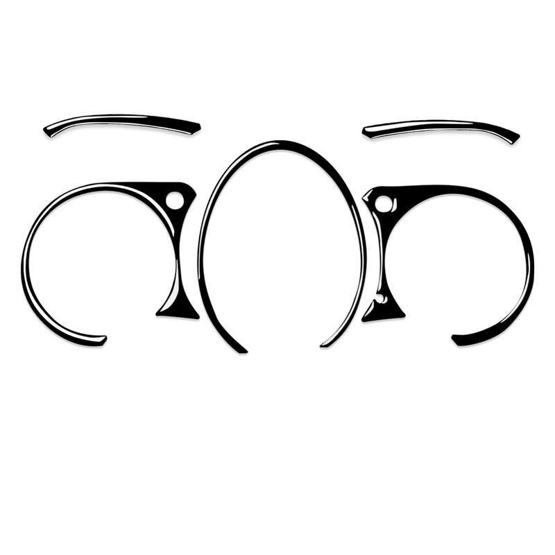 For Nissan 370Z Z34 2009- 5 in 1 Car Speed Dashboard Decorative Sticker, Left and Right Drive Univer