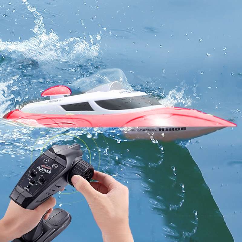 HongXunJie HJ806 2.4Ghz Water Cooling High Speed Racing Boats with Remote Controller, Auto Flip Func