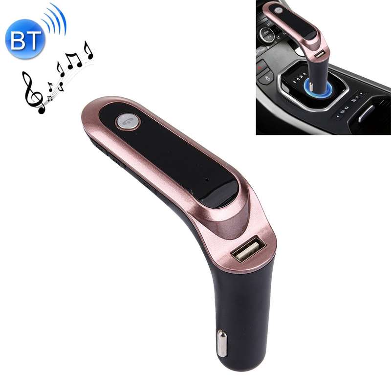 CARS7 Bluetooth Car Charger with Digital Display for Mobile Phone(Black)
