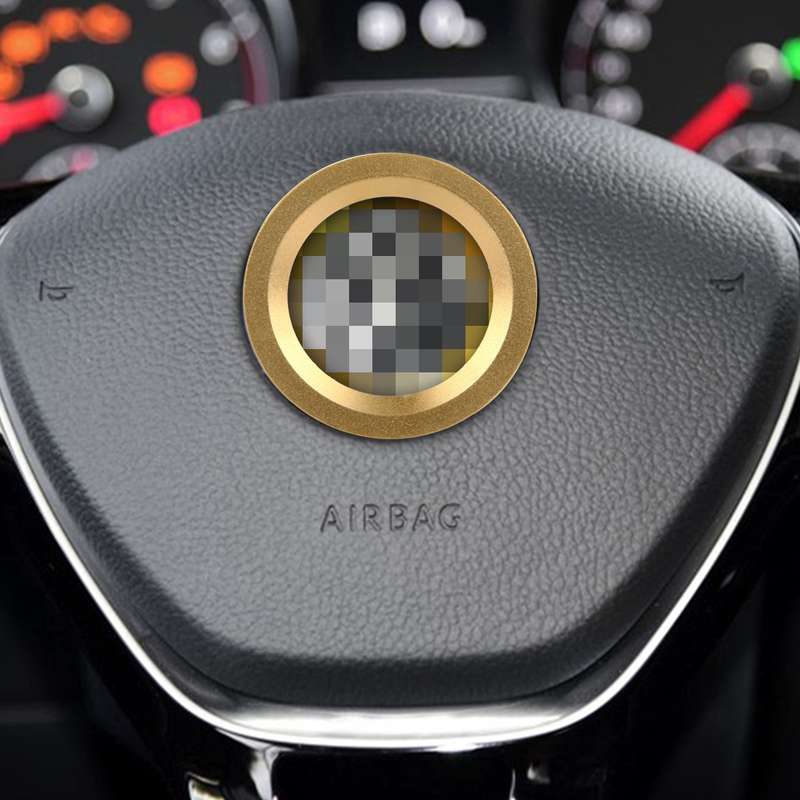 Car Aluminum Steering Wheel Decoration Ring For Cadillac(Gold)