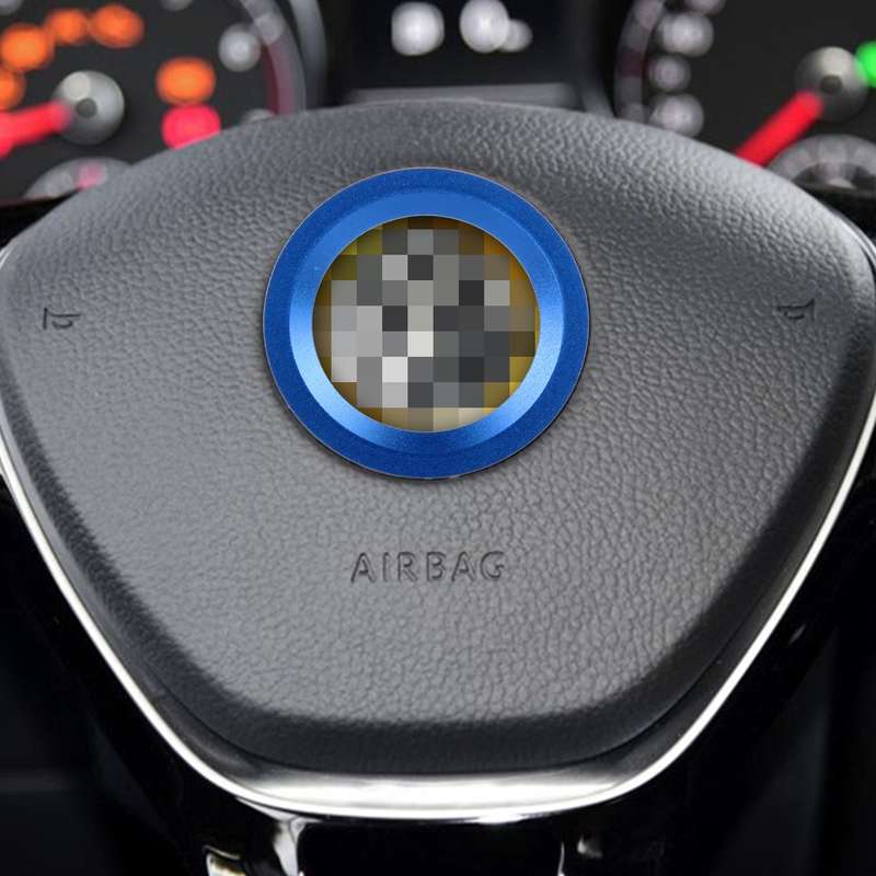 Car Aluminum Steering Wheel Decoration Ring For Cadillac(Gold)