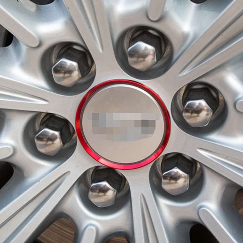 4 PCS Car Aluminum Wheel Hub Deroration Ring For Cadillac(Gold)