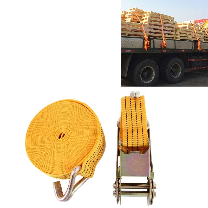 ST-213 10mx4.0cm 2 Ton Car Bundled Device with Hook And Buckle High Strength Cable Cord Heavy Duty R