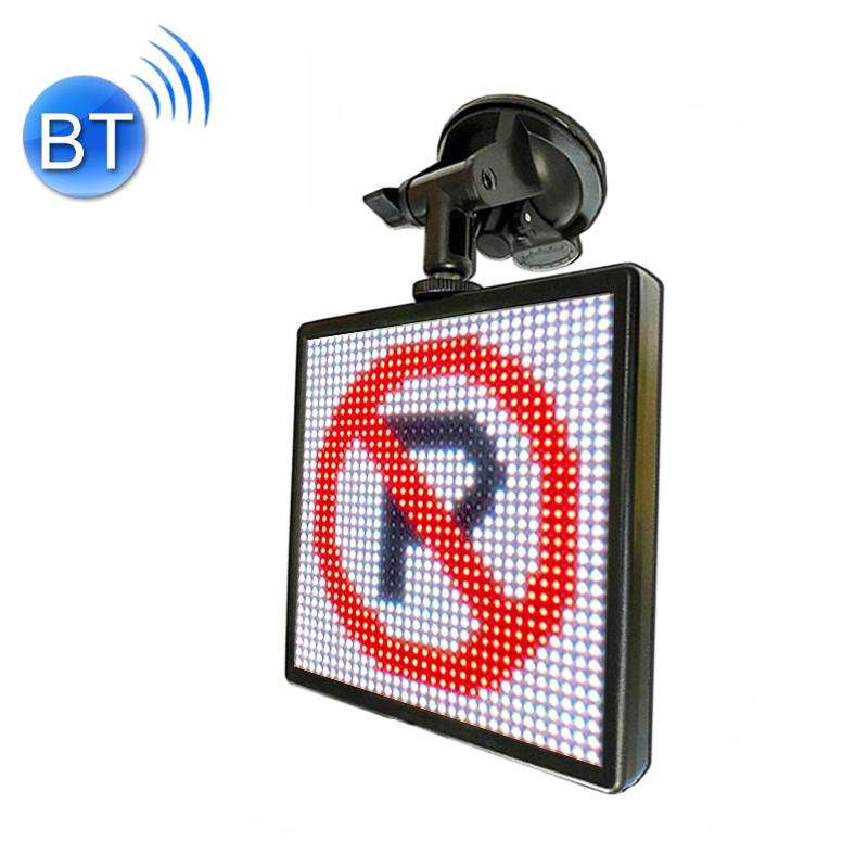 32x32 Pixel Full Color Wireless Bluetooth APP Control Emoticon Smile Faces LED Car Sign LED Display