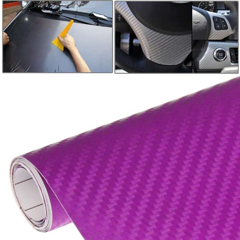 Car Decorative 3D Carbon Fiber PVC Sticker, Size: 152cm x 50cm(Green)
