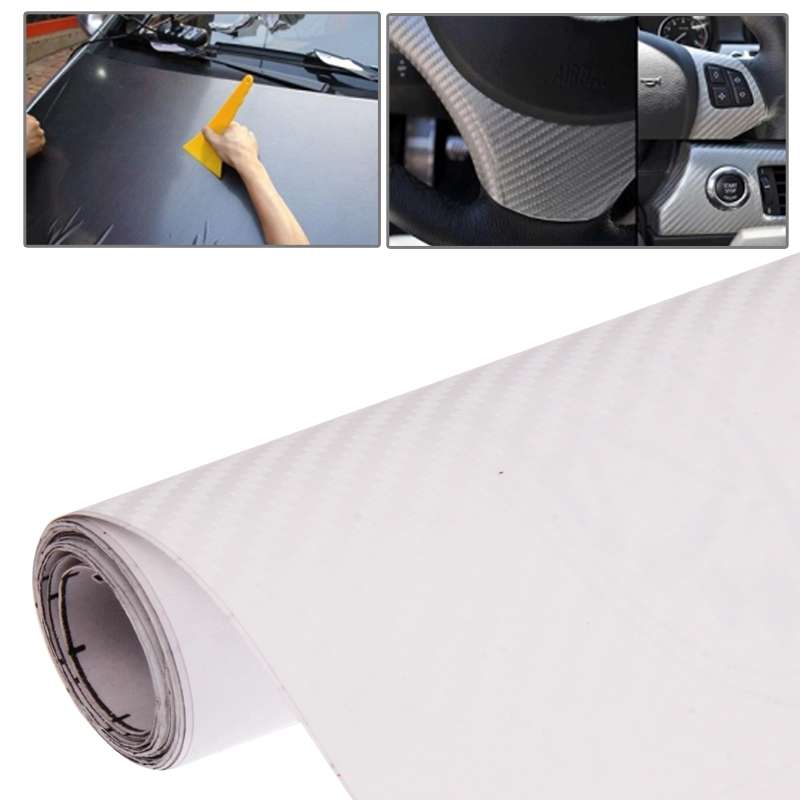 Car Decorative 3D Carbon Fiber PVC Sticker, Size: 152cm x 50cm(Green)