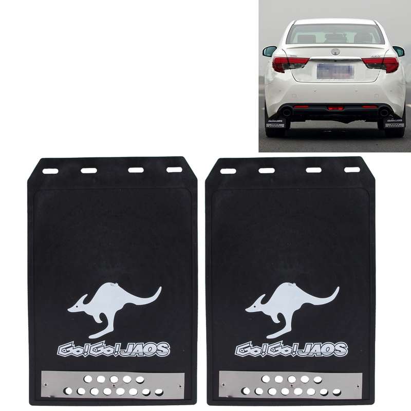 Premium Heavy Duty Molded Splash Front and Rear Mud Flaps Guards, Medium Size, Random Pattern Delive
